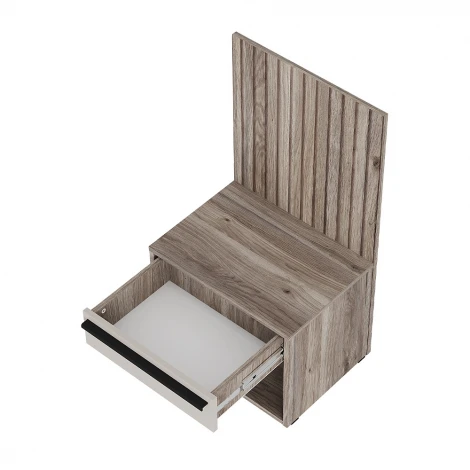 Тумба БТС прикроватная ТБ-11, Дуб смоки, Кашемир