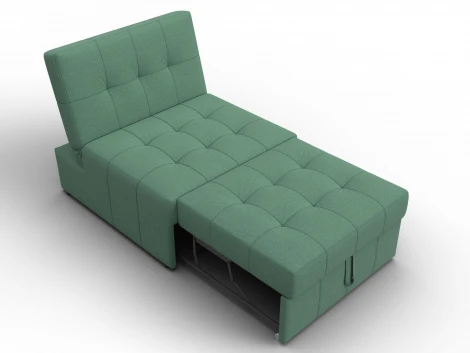 Кресло-кровать Лига-107 (80) (ЛДСП,Брус,Фанера,Рогожка/Зеленый) Лига Диванов 134894