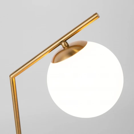 Интерьерная настольная лампа Eurosvet Frost 01082/1 латунь (220V, выключатель, шар)