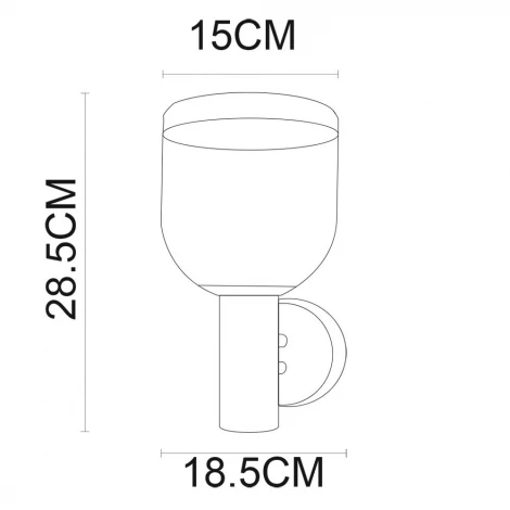 Настенный фонарь уличный Arte Lamp Inchino A8163AL-1SS