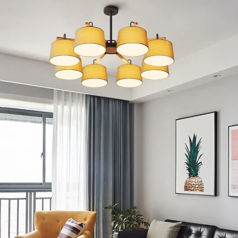 Потолочная люстра на штанге Even 8 Green ImperiumLoft Even01 (178370-26) (220V)