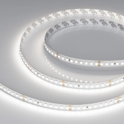 Светодиодная лента RT-A144-10mm 24V White6000 (7.7 W/m, IP20, 2835, 5m) (Arlight, высок.эфф.200 лм/Вт) 038783