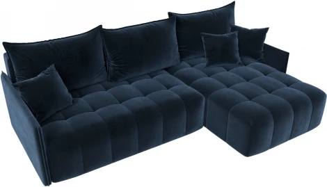 Диван угловой Лига-054 НПБ угол универсальный Лига Диванов (Велюр) арт.129035