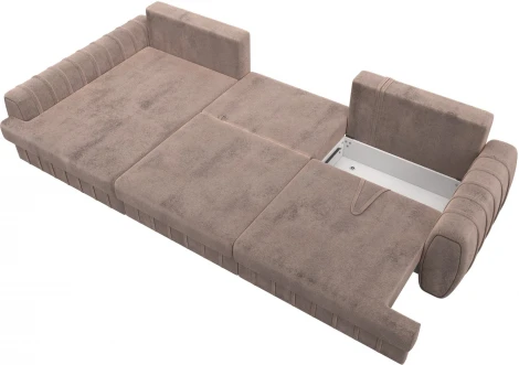 Диван угловой Лига-057 НПБ Лонг угол левый Лига Диванов (Велюр) арт.129304L