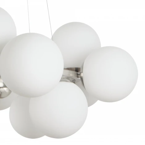 Подвесная люстра MyFar Aerton MR1947-12P (220V, на тросе, шарики, молекулы)