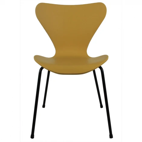 Стул Seven белый с хромированными ножками