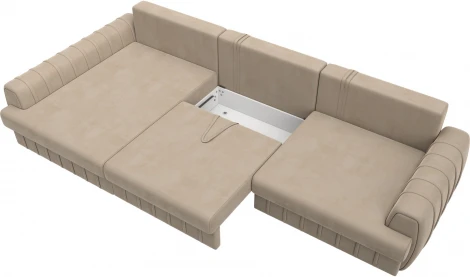 Диван угловой Лига-057 НПБ Лонг угол левый Лига Диванов (Велюр) арт.129297L