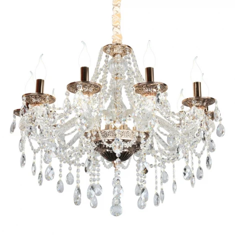 Подвесная люстра Omnilux Gadoni OML-74803-10 (220V, подвески, на цепи, подсвечник, свеча)