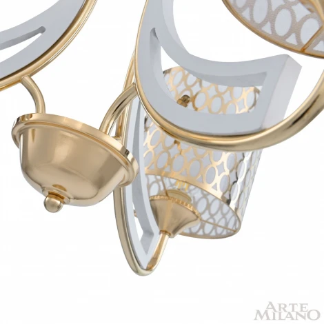 Подвесная люстра Arte Milano Florentia-3387 303387/3 Wh/Gd (220V, на цепи)