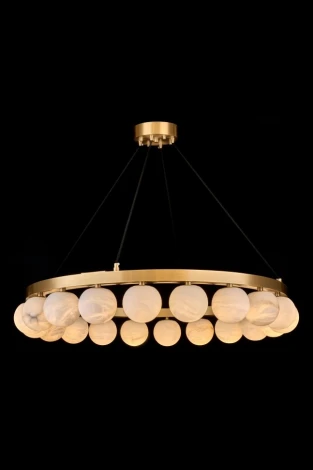 Подвесная люстра Fluorite Bola de nubes FL1010-20P (220V, на тросе, шарики, бусы)