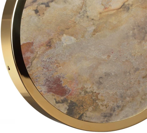 Настенно-потолочный светильник Odeon Light Bergi 5079/24L зол./серо-беж./металл/натур.камень/акрил с переключ.цветов.темпер. LED 24W 3000К/4000K/6000K (220V, круглые)