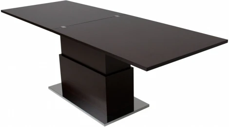 Стол-трансформер Левмар Slide D23/S95 венге/ опоры сатинированная сталь