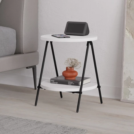 Стол приставной ESSEL SIDE TABLE (Белый) LEVE