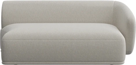 Завершение Fabro 1800 правое ОГОГО (арт.851397), (Ткань,Букле/Белый)