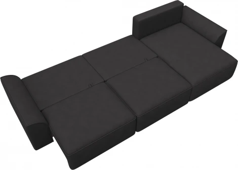 Диван угловой Лига-048 НПБ лонг Лига Диванов (Замша) арт.128506