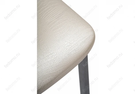 Стул Woodville на металлокаркасе Bozanak жемчуг / крокодил искусственная кожа / светлый мусс 454010