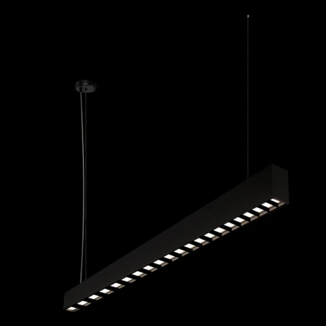 Подвесной линейный светодиодный светильник Loft It Vim 10318/D Black (220V, на тросе)