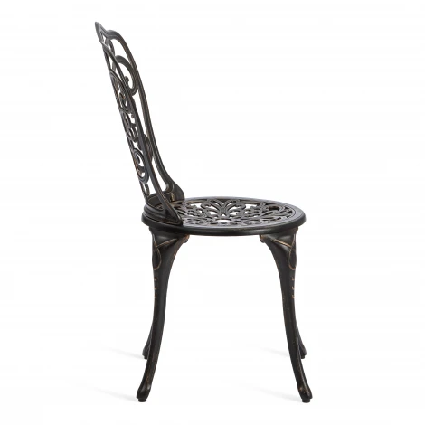 Стул Secret de Maison Mozart/Моцарт алюминиевый сплав, 53х41х89см, бронзовый (Комплект из 2 шт.) Tetchair 10679