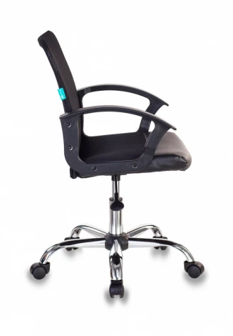 Кресло Бюрократ CH-590SL черный эко.кожа/сетка крестовина металл хром