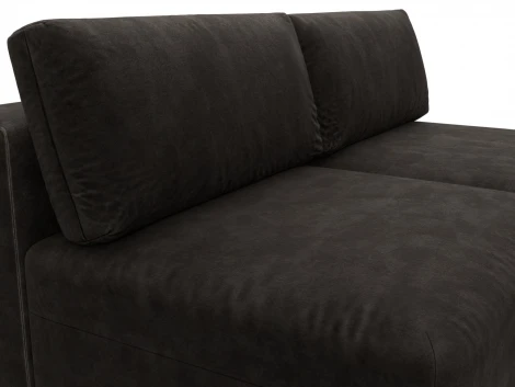 Диван угловой модульный Лига-060 НПБ угол универсальный (ЛДСП,Брус,Фанера/Пластик/Велюр/Коричневый) Лига Диванов 129511