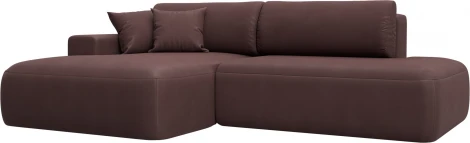 Диван угловой Лига-036 НПБ Модерн левый угол Лига Диванов (Замша) арт.127779L