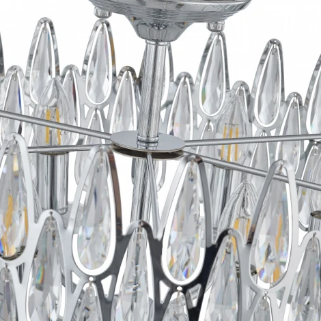 Потолочная люстра хрустальная на штанге Arte Milano Sorrento-2009 372009/6/80/490 CR (220V)