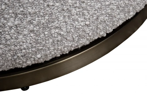 Кресло Верона(Verona) вращающееся, букле серый Orso-SER/бронза 70*77*80см Garda Decor