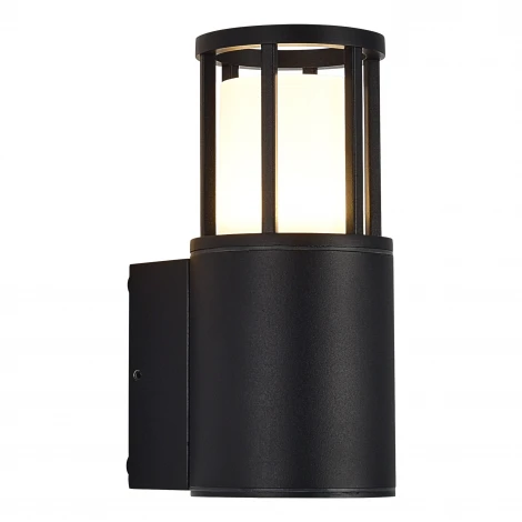 Настенный уличный светильник ST Luce Mesa SL9017.401.01 черный/черный GU10 1*15W