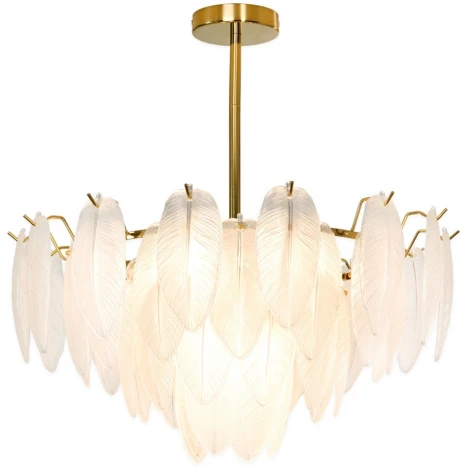 Потолочная люстра на штанге Lussole Hesperia LSP-8839 (220V, листья, IP21)