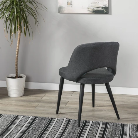 Стул Lars темно-серый/черный R-Home арт.410120130h_Darkgrey_черн