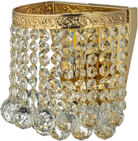 Настенный светильник Arti Lampadari Castellana E 2.10.501 G (220V, хрусталь, подвески)