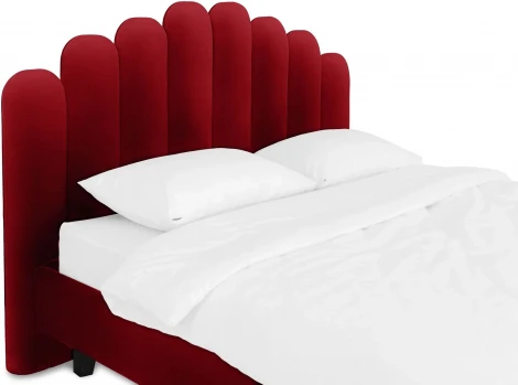 Кровать Queen II Sharlotta L 1600 ОГОГО (арт.577027), (Ткань/Бордовый)