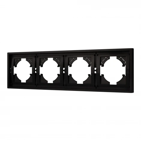 Рамка пластиковая FRM-TENDO-PL-4-BK (Arlight, Черный) 053848