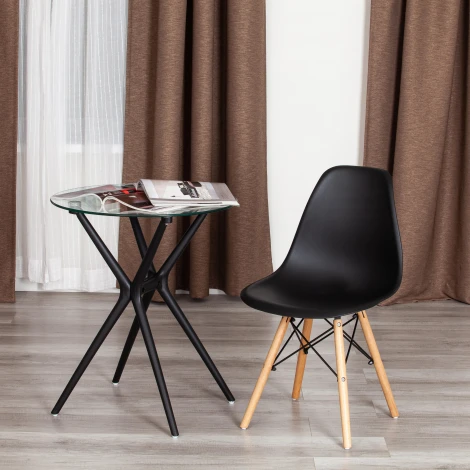 Стул CINDY (EAMES) (mod. 1801) / 2 шт. в упаковке Tetchair (Дерево бук,Металл,Пластик/Черный) арт.24423