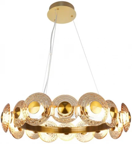 Подвесная люстра Favourite Claros 4641-16P (LED, 220V, на тросе, круглые)