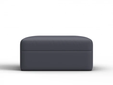 Модуль пуф Лига-060 НПБ (ЛДСП,Брус,Фанера/Пластик/Экокожа/Серый) Лига Диванов 130083