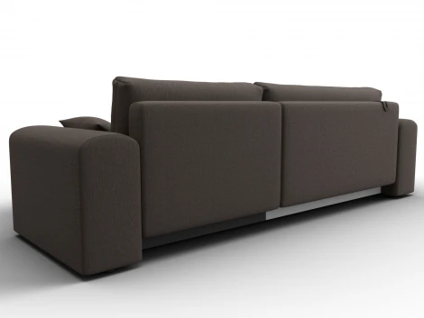 Диван угловой Лига-099 угол универсальный (ДВП,ДСП,ЛДСП,Брус,Фанера/Пластик/Рогожка/Коричневый) Лига Диванов 133693