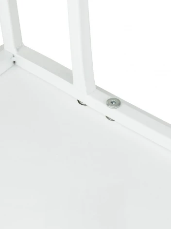 Стол приставной МеталлАрт М007 белый мрамор/белый Mebelik 009776