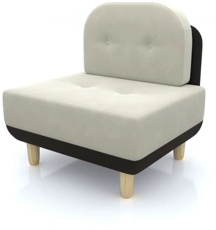 Кресло Arsko Торли молочный велюр