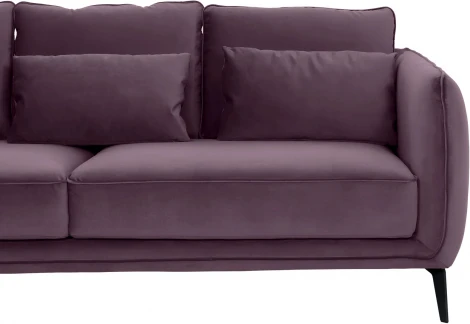 Диван Amsterdam трехместный ОГОГО (арт.664753), (Ткань/Фиолетовый)