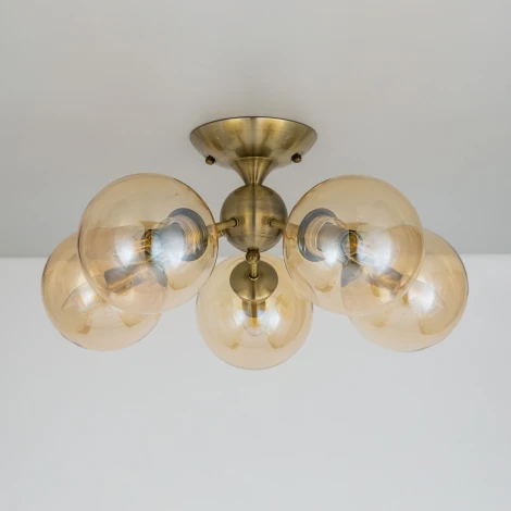 Потолочная люстра Citilux Томми CL102153 (220V, шарики, молекулы)