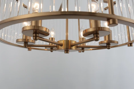 Подвесная люстра Rivoli Erin 4112-306 (220V, на цепи, свеча, круглые)