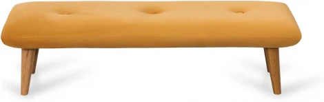 Банкетка Loa ОГОГО (арт.617942), (Велюр/Желтый)