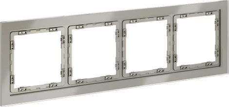 Рамка на 4 поста (шелк, стекло) Voltum S70 VLS110404