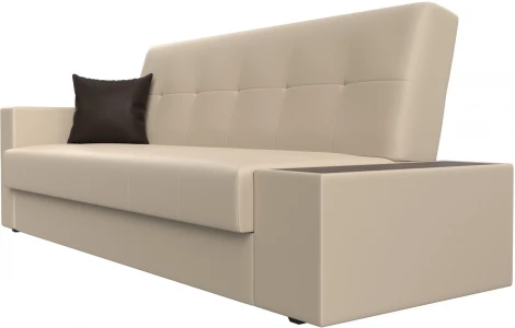 Диван-книжка Лига-020 стол справа (Бежевый,Коричневый/Экокожа) Лига Диванов арт.118537