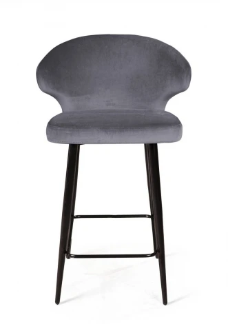 Стул полубарный Richard, бархат серый 27 Top Concept RICHARD 80764