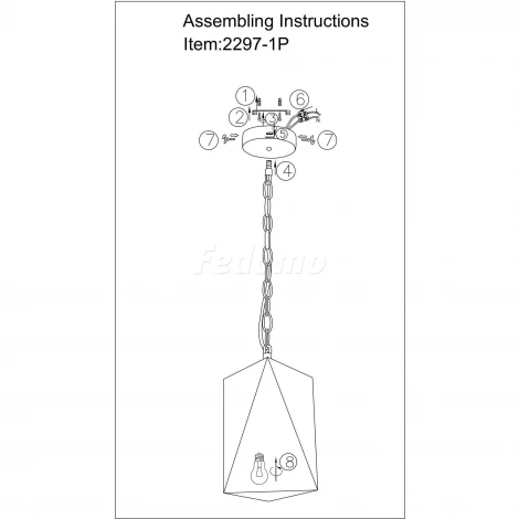 Подвесной светильник Favourite Ternary 2297-1P
