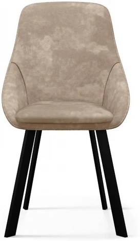 Стул DikLine 246 поворотный, AM2 крем, ножки черные арт.00-00077992