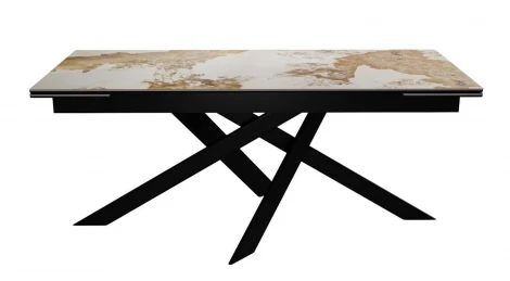 Стол DikLine EKX180, Керамика PANDORA глянец, опоры черные арт.00-00081101