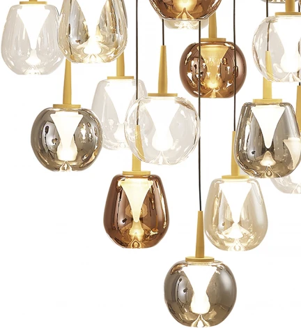 Подвесной светодиодный светильник каскадный Mantra Andromeda 8937+24PL